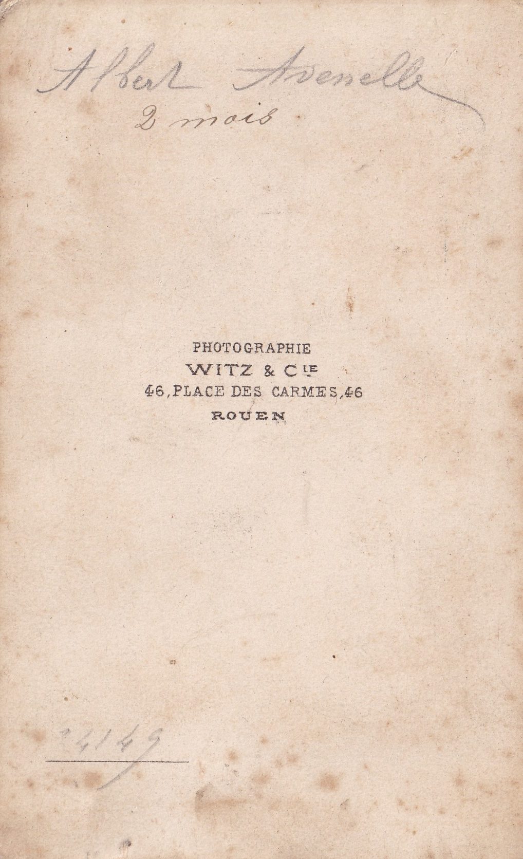 Album bfn Avenelle Albert page  photo  verso rotated