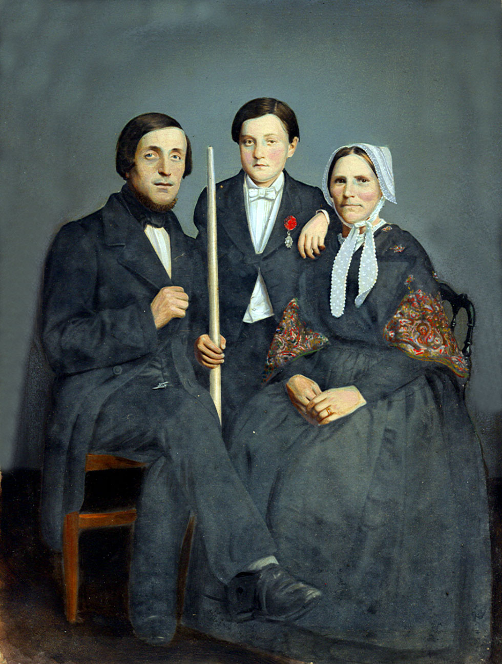 Famille LE BARS vers 1863