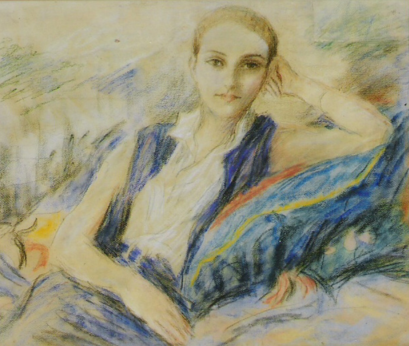 Anne Choubry par Pierre Chartier, pastel