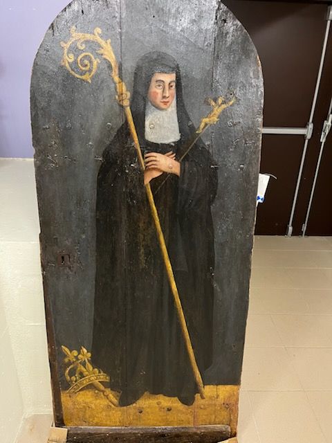 representation Abbesse Royale de l église St Martin de Champeaux
