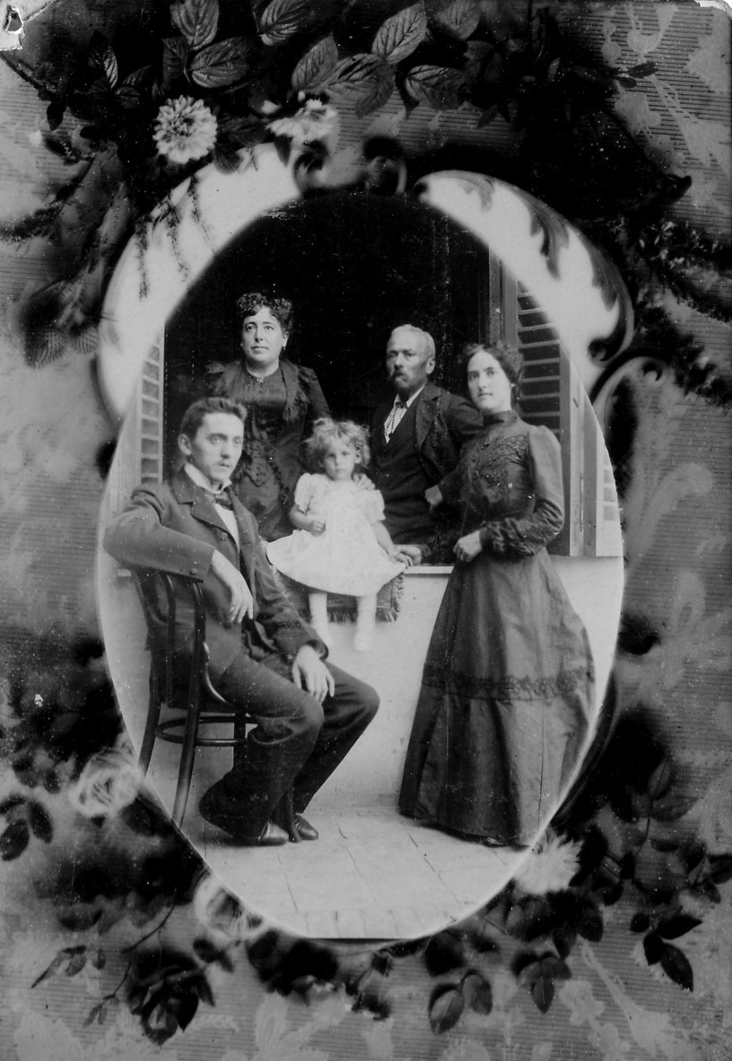 Jules RAVERDY & MARC Victoire Henri RAVERDY -fils- Emma RAVERDY -fille Lucien VARDAGUER petit fils