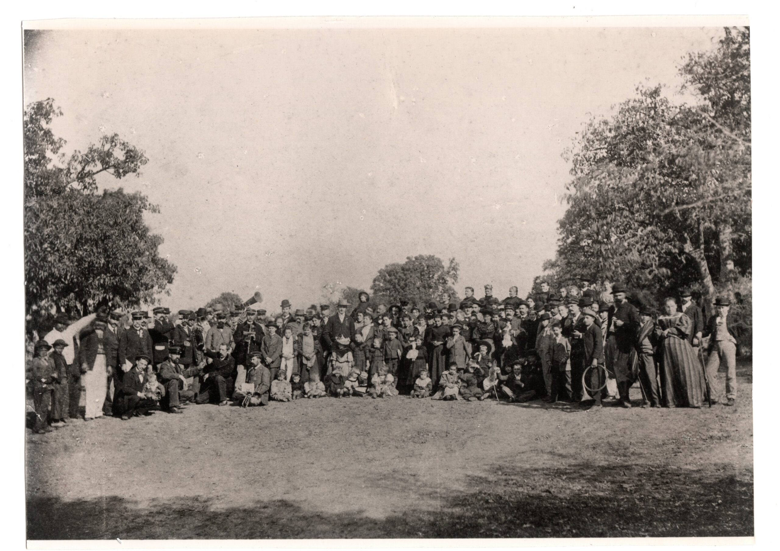ARGENTINE- Fete avec les français vers 1900