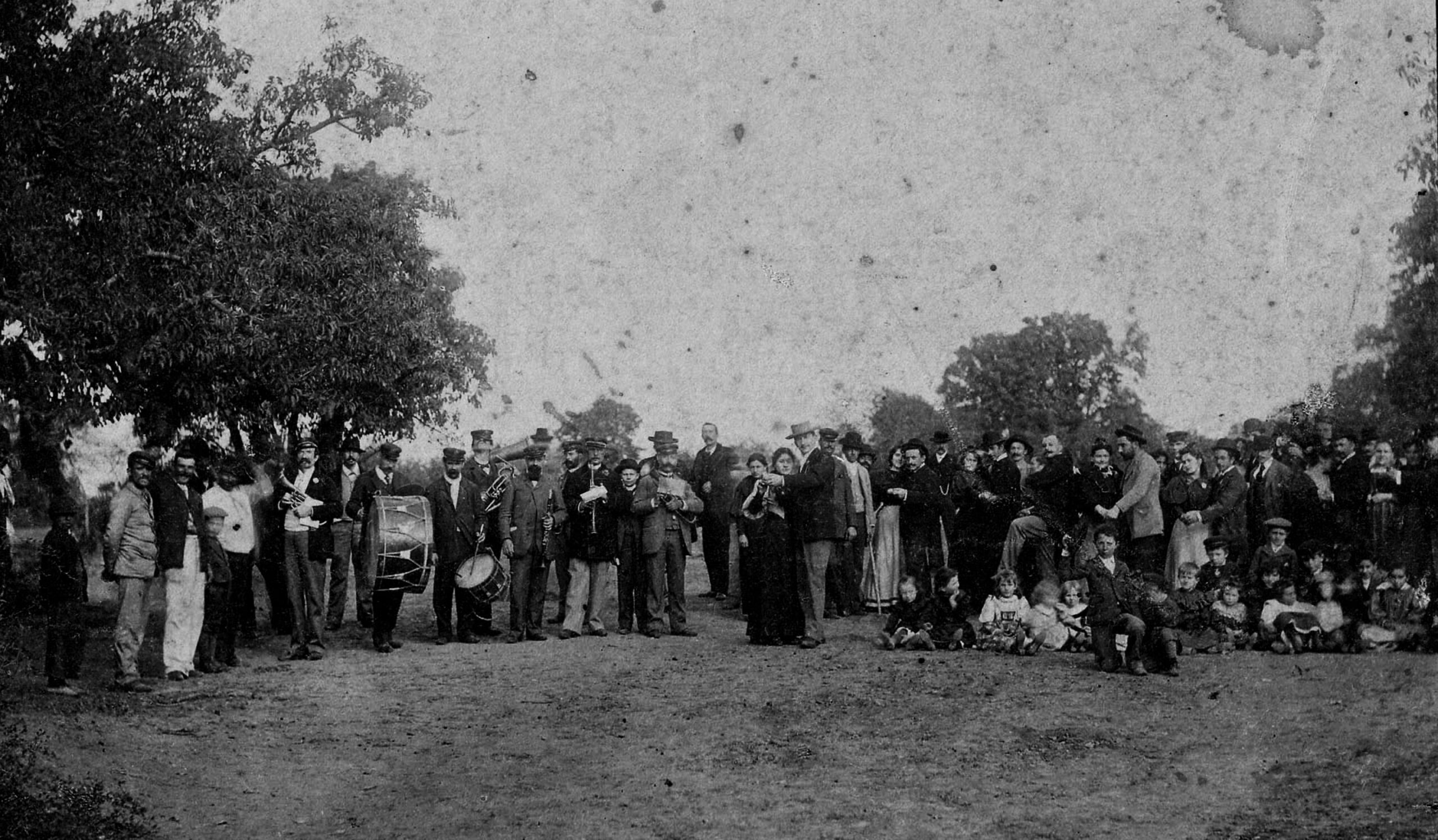 ARGENTINE- Fete avec les français vers 1900