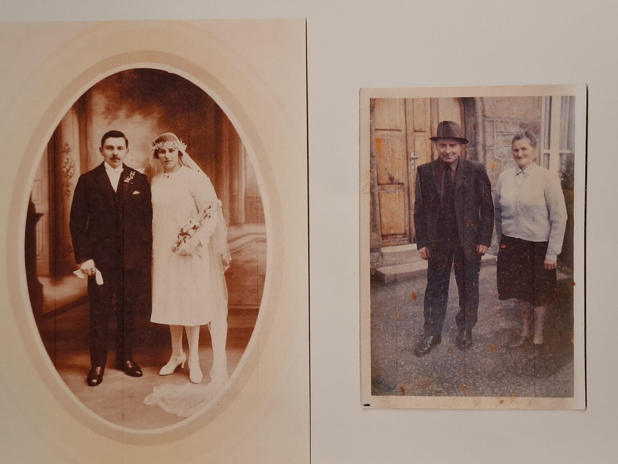 Mariage et photo des années plus tard